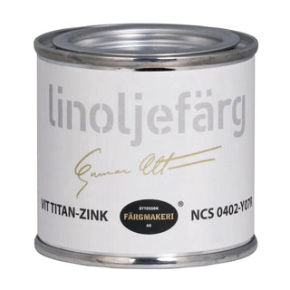 LINOLJEFÄRG VIT TITAN-ZINK 0,1L - OTTOSSON
