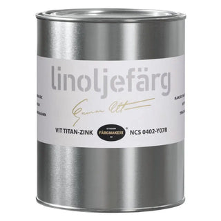 LINOLJEFÄRG VIT TITAN-ZINK 1L - OTTOSSON