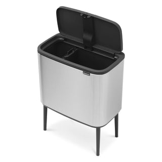 Brabantia - Brabanita Bo Touch Bin Med Ben Matt Rostfritt Stål Fingerprint Proof - 11+23L
