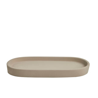 SIMPLE GOODS Flaskhållare – Oval Bricka i Betong Handgjord