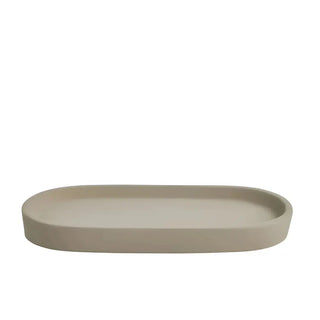 SIMPLE GOODS Flaskhållare – Oval Bricka i Betong Handgjord