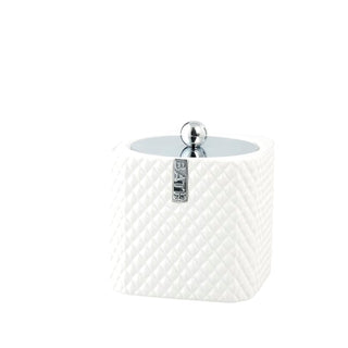 LENE BJERRE Marion Burk – 9x9x13,5 cm, Vit/Silver