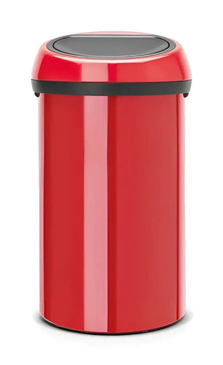Brabantia Touch Bin New Passion Röd  - 60L gyllene i rostfritt-stal