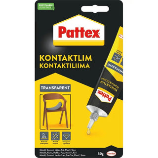 Pattex Kontaktlim 50g Transparent Liquid | CleanNest - PATTEX | CleanNest