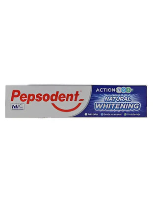 En tub Pepsodent Natural Whitening tandkräm.