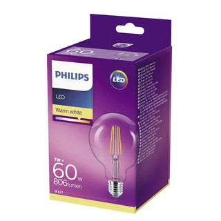 Philips LED Glob Fil 60w E27 Vv | CleanNest - PHILIPS | CleanNest