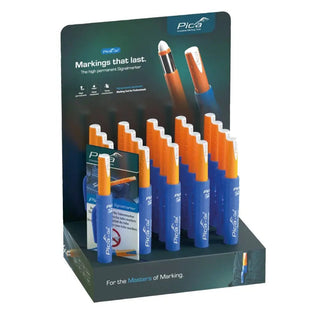 Pica Märkpenna Gel Vit Display 20p | CleanNest - PICA | CleanNest