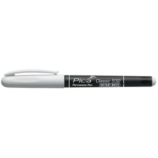 Pica Märkpenna Permanent 1,2mm Vit | CleanNest - PICA | CleanNest