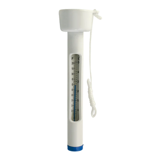 PLANET POOL Termometer - liten med liten bojring för exakt temperaturmätning i pooler. Kompakt design med tydlig skala i Celsius och Fahrenheit.