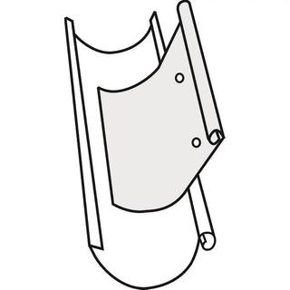 ÖVERSPOLN SKYDD RAK VIT - PLANNJA