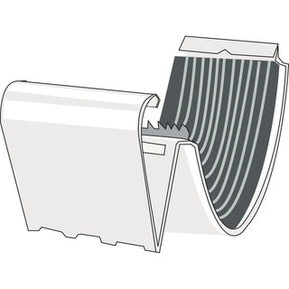 RÄNNSKARV 100MM VIT - PLANNJA