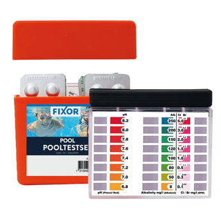 Testkit för poolvatten.