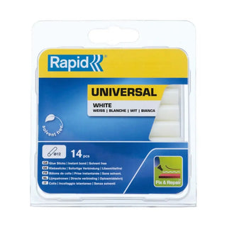 Rapid Limstavar 12mm Vit 14st | CleanNest - RAPID | CleanNest