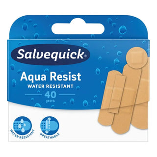 Salvequick Plåster Aqua Resist Mix 40st | CleanNest - SALVEQUICK | CleanNest