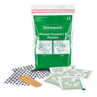 PLÅSTER OCH SÅRTVÄTTARE I PÅSE - SALVEQUICK