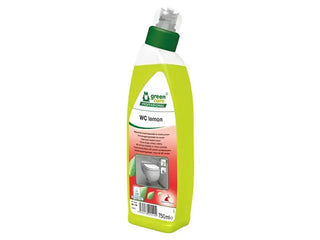 En flaska toalettrengöring med citrondoft.
