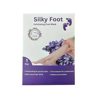 Silky Foot Lavendel fotmask som fjällar naturligt och tar bort döda hudceller