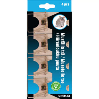 Silverline Musfälla Trä Silverline 4-Pack - CleanNest
