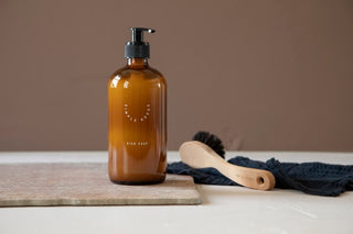 SIMPLE GOODS Empty Glass Bottle Dish Soap 500ml