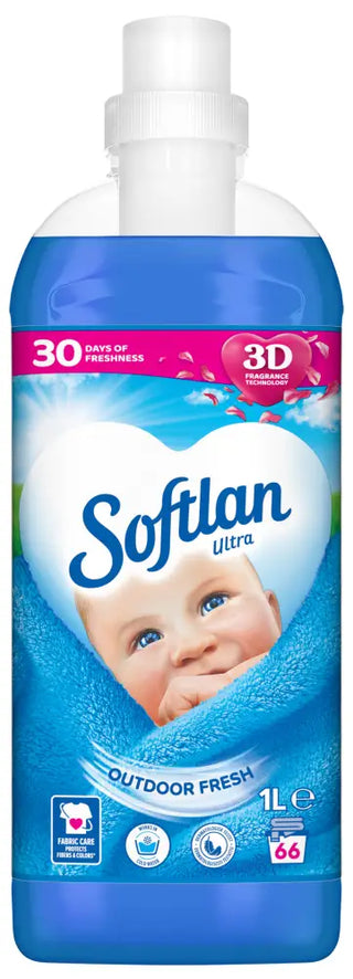 Softlan Outdoor Fresh 1000ml kläderna mjuka med långvarig doft