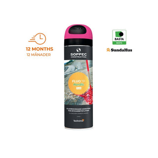 SOPPEC MARKERINGSFÄRG FLUO TP CERISE 500ML | CleanNest - SOPPEC | CleanNest
