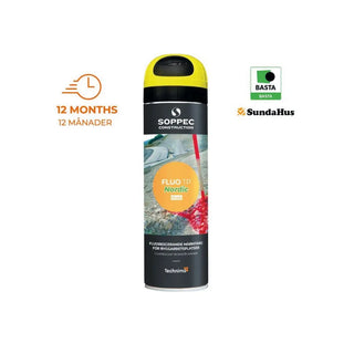MARKERINGSFÄRG FLUO TP GUL 500ML - SOPPEC