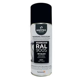 SPRAYFÄRG SVART MATT 9005 400ML - SOPPEC
