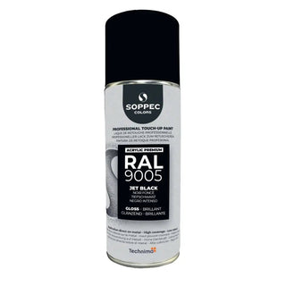 SOPPEC SPRAYFÄRG SVART BLANK 9005 400ML | CleanNest - SOPPEC | CleanNest