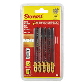 STICKSÅGBLAD TRÄ 75MM 10TPI 5P - STARRETT
