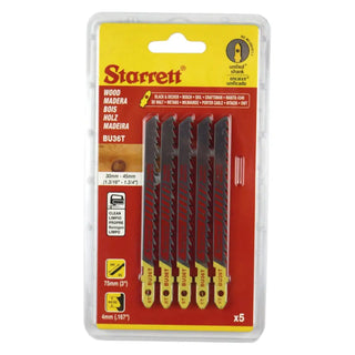 STICKSÅGBLAD TRÄ 75MM 6TPI 5P - STARRETT