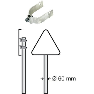 BLF ENKELKLAMMER 60MM AL - SYSTEMTEXT