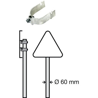 Systemtext Blf Enkelklammer 60mm Al | CleanNest - SYSTEMTEXT | CleanNest
