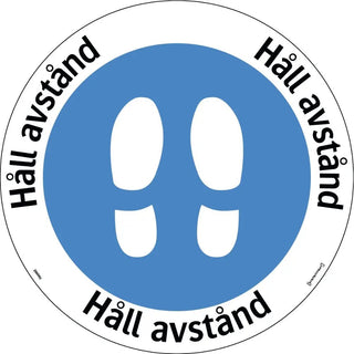 Systemtext Golvdekal Håll Avstånd 410mm | CleanNest - SYSTEMTEXT | CleanNest