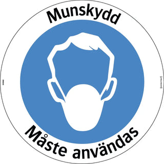 GOLVDEKAL MUNSKYDD MÅSTE ANV 410MM - SYSTEMTEXT
