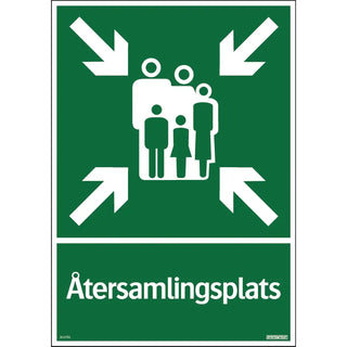 SKYLT ÅTERSAMLINGSPLATS 297X420 AL - SYSTEMTEXT