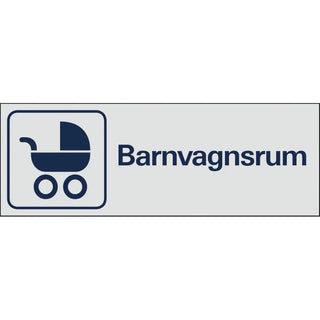 SKYLT BARNVAGNSRUM 225X80 AL - SYSTEMTEXT