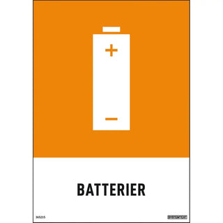 SKYLT BATTERIER 148X210 DE - SYSTEMTEXT