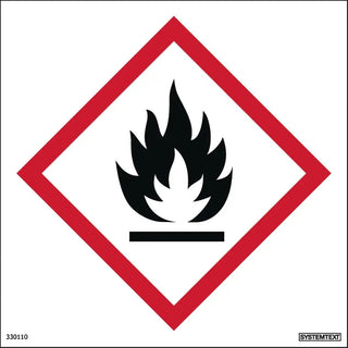 Systemtext Skylt Brandfarliga Ämnen 210x210 Pl | CleanNest - SYSTEMTEXT | CleanNest