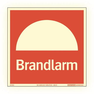 SKYLT BRANDLARM AFS 210X210 AL SN - SYSTEMTEXT