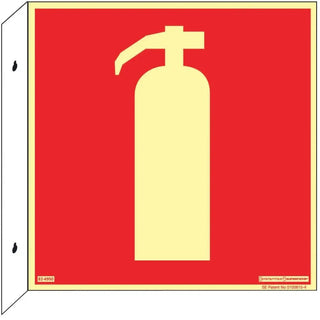 Systemtext Skylt Brandredskap Dubbel 210 Al Sn | CleanNest - SYSTEMTEXT | CleanNest