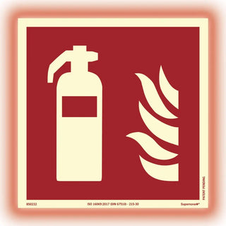 SKYLT BRANDSLÄCKARE 200X200 AL SN+ - SYSTEMTEXT
