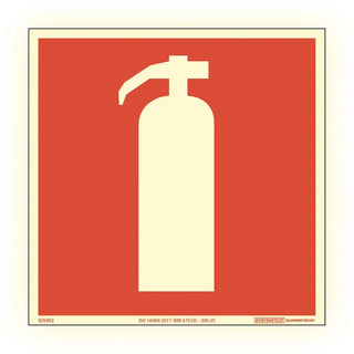 SKYLT BRANDSLÄCKARE 210X210 AL SN - SYSTEMTEXT