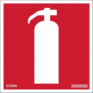 Systemtext Skylt Brandsläckare 80x80 Dekal | CleanNest - SYSTEMTEXT | CleanNest