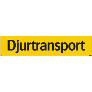 SKYLT DJURTRANSPORT 900X200 DE - SYSTEMTEXT