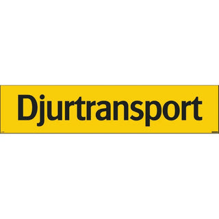 Systemtext Skylt Djurtransport 900x200 De | CleanNest - SYSTEMTEXT | CleanNest