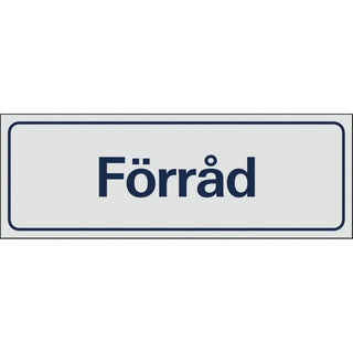 Systemtext Skylt Förråd 225x80 Al | CleanNest - SYSTEMTEXT | CleanNest
