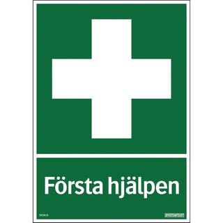 Systemtext Skylt Första Hjälpen 210x297 Pl - | CleanNest - SYSTEMTEXT | CleanNest