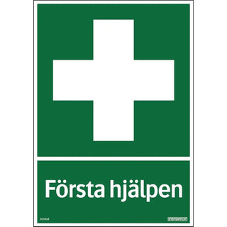 Systemtext Skylt Första Hjälpen 210x297 Pl Ds | CleanNest - SYSTEMTEXT | CleanNest
