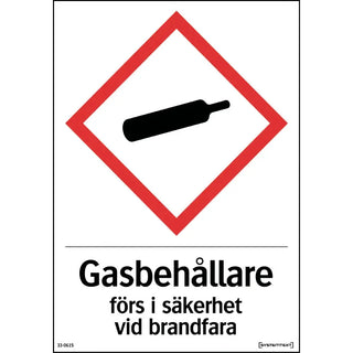 SKYLT GASFLASKOR VIT 148X210 DE - SYSTEMTEXT