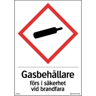 SKYLT GASFLASKOR VIT 148X210 MARX - SYSTEMTEXT